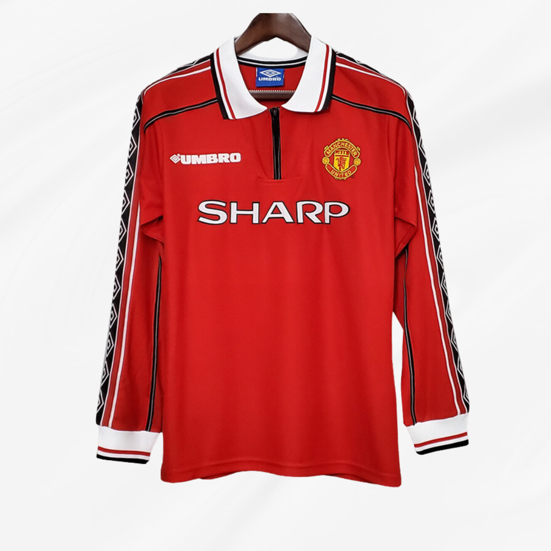 Manchester United 1998-1999 Local Manga Larga